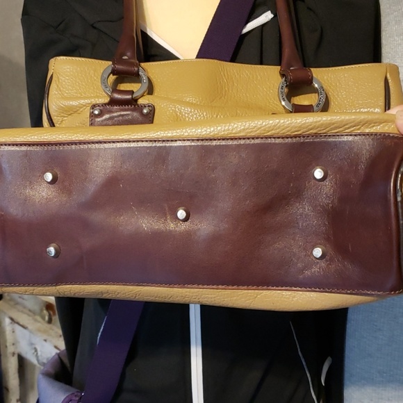 Cristina Leather Shoulder Bag - Beige